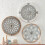 Acrylic Wall Pendant Retro Flower Decoration 3 pcs 6