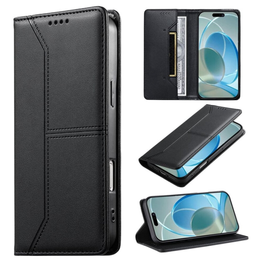 Rfid-Blocking Leather Flip Wallet Case For Iphone 15 Â 939152684434