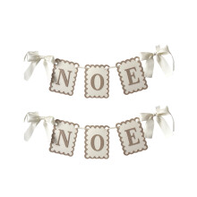 Guirnalda para trona para la decoración del primer cumpleaños de niña (2 piezas)