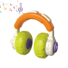 Auriculares musicales para bebés con luces para niños de 1 a 3 años.