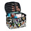 Draagbare make-uptas organizer van polyester met dubbele ritssluiting, groot formaat 1