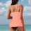 Women's padded2-piece swimsuit with adjustable straps and 4