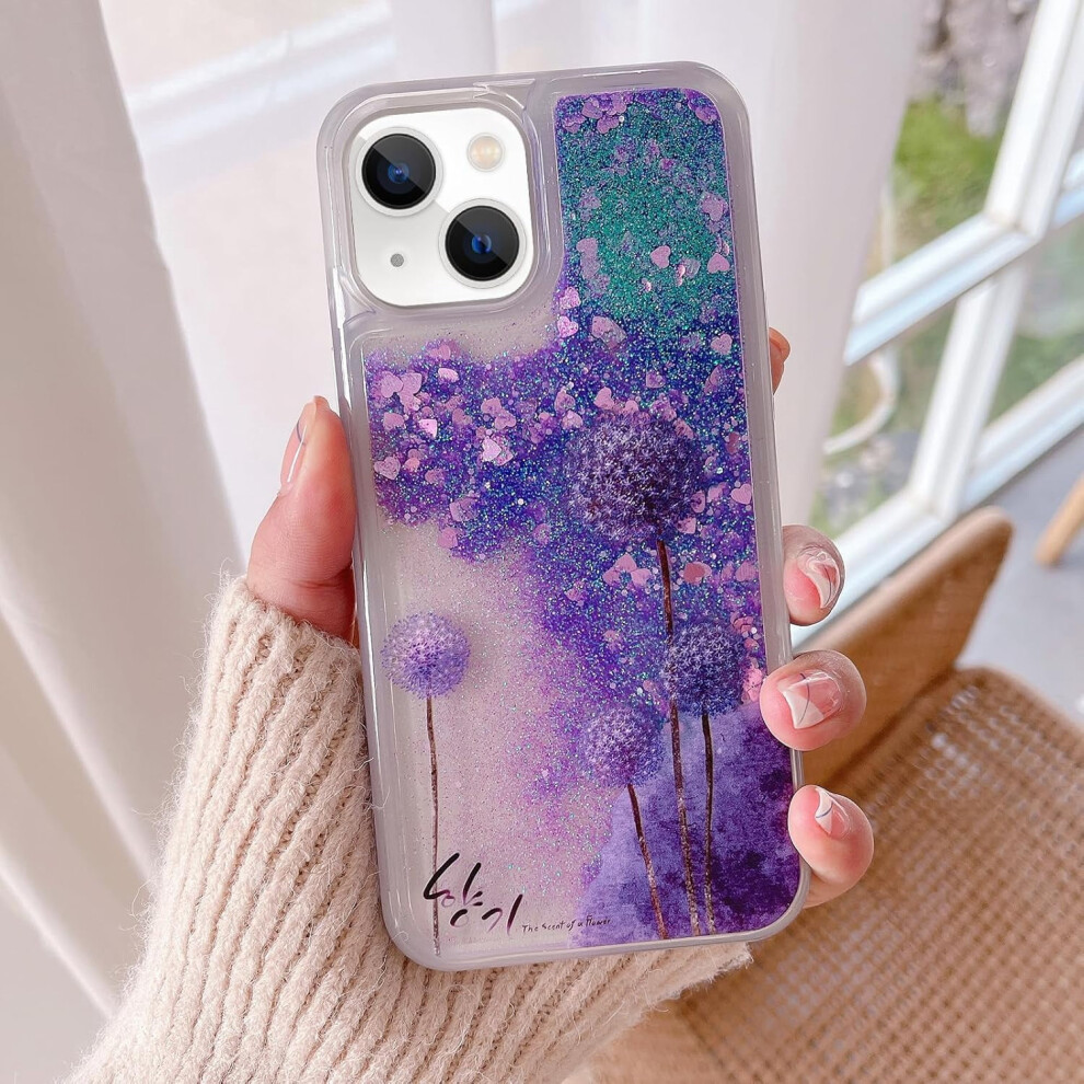 Iphone 15 Glitter Liquid Quicksand Case Â Transparent Light 939152673292