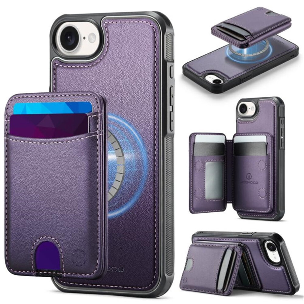 Jeehood Iphone 16E Case Pu Leather Rfid Blocking Magsafe 939152674855