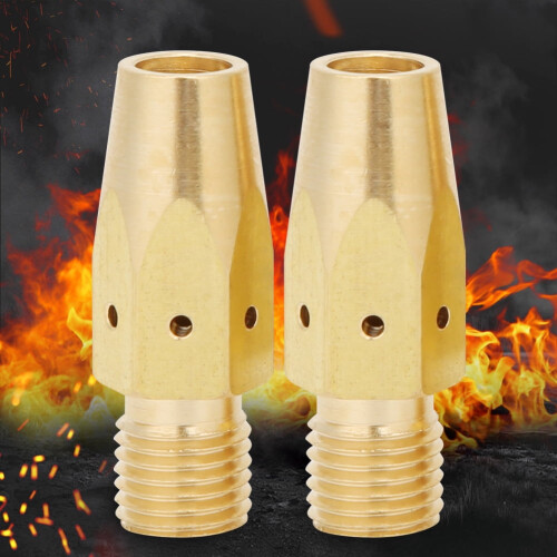 MIG Welding Contact Tip Diffuser Brass 5PCS 1