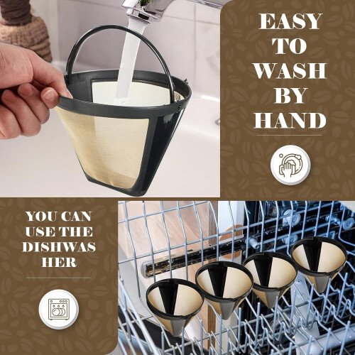 Reusable Cone Filter for Cuisinart GTF-10/12/14 Coffee 2