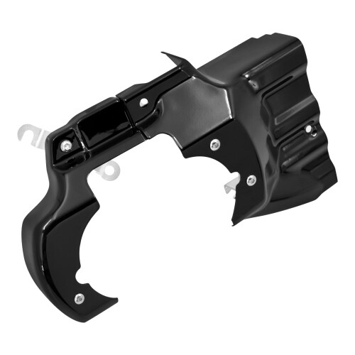 Black Engine Transmission Interface Cover for Harley
