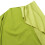 Macacão feminino verde liso com decote em V e mangas compridas. 4