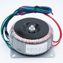 200W Toroidal Transformer Dual Output 12V 28V AC Power Supply for Audio Amplifiers Front Rear Stage,Compact 100mm Diameter,Low No-Load Loss