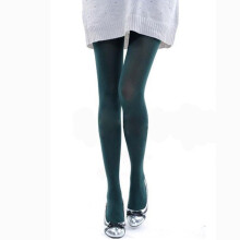 Women's sheer tights in candy colors and army green, one
