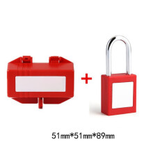 Plastic Tag Device Safety Lock Box with Padlock