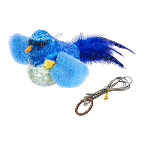 Chirping Bird Cat Toy with Flapping Wings, Battery Operated