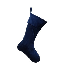 Christmas velvet stockings navy blue 16x8 inch
