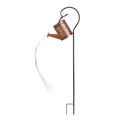 Metal Solar Watering Can Light Outdoor Decor 1 Pack