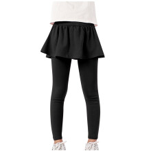 Girls Leggings Black Warm Stretchy School Uniform Pants 7-8