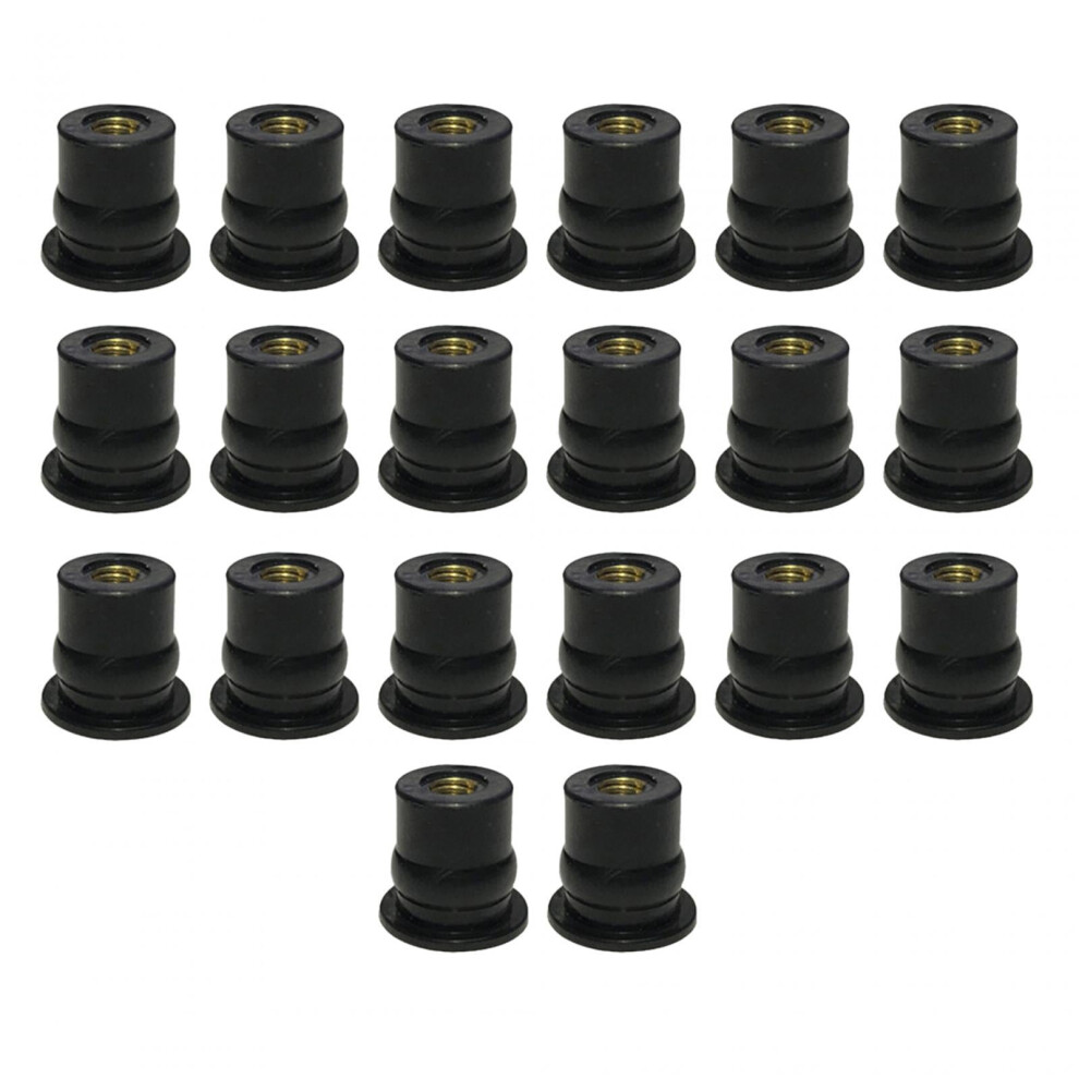 Motorcycle Windshield Nuts M6 20 Pack 974856039494