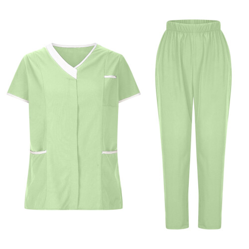 Women's scrub set mint green 2X