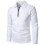 Men's Long Sleeve Quarter-Zip Polo Sweater Solid Ribbed 5