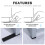 Furniture Leveling Shims Plastic Wedge 20 pcs 5