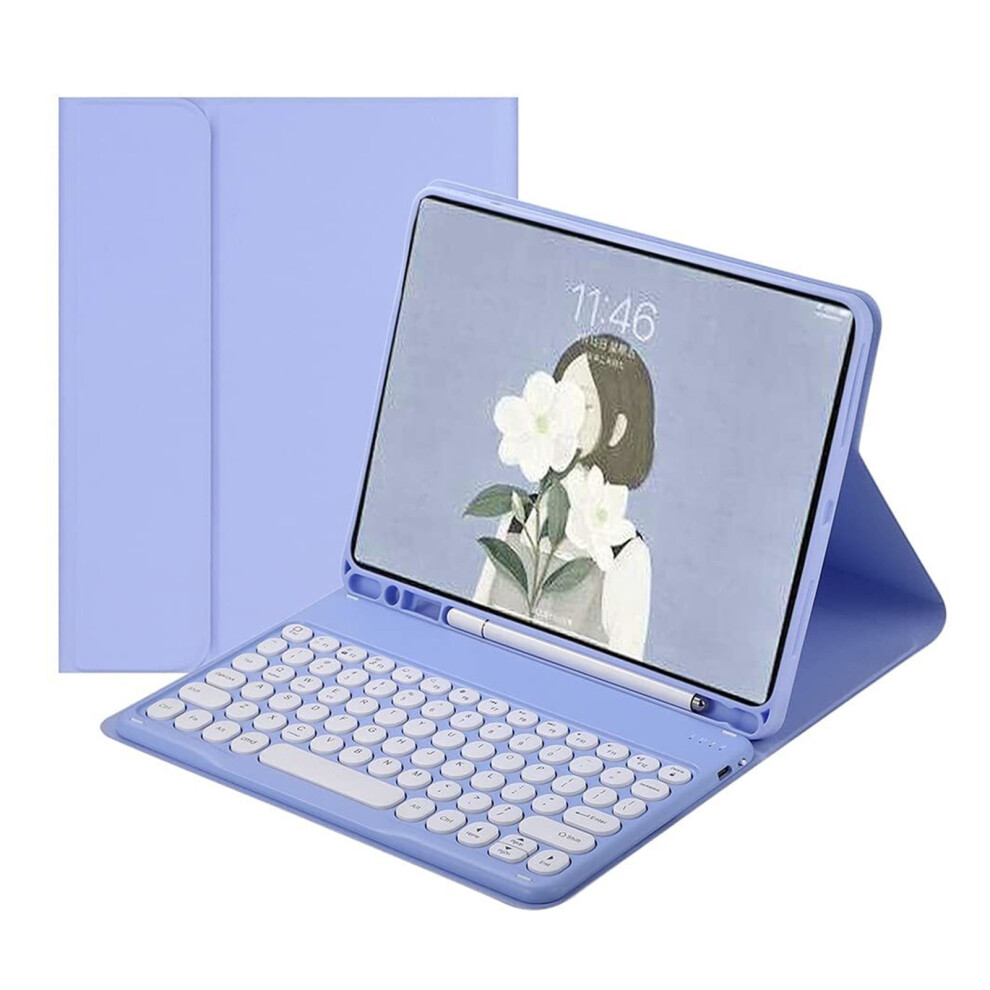 Keyboard Case For Galaxy Tab A8 10.5 Inch With Purple 968604543074