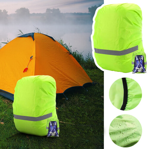 Waterproof Backpack Rain Cover with Reflective Strip 18-25L