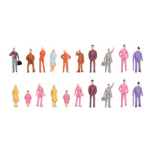 Mini Railroad Figure Set HO Scale 20pcs