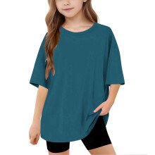 Basic Oversized Crewneck T-Shirts for Boys and Girls