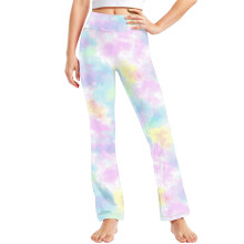 Girls Stretch Bell Bottom Pants 3T Multicolor