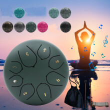 Steel Tongue Drum Rain Chime 8-Note Waterproof Outdoor