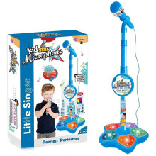 Kids Karaoke Microphone with Stand Adjustable Height