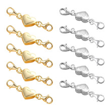 Magnetic Jewelry Clasps Gold Silver Plated Pack of 10