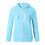 Dame microfleece hættetrøje med lynlås og lommer 3