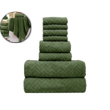 Zestaw ręczników kąpielowych bawełnianych 8-częściowy: 2XL2Hand4Washcloths