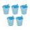 Galvanized Metal Ice Bucket with Handle 5 pcs 1