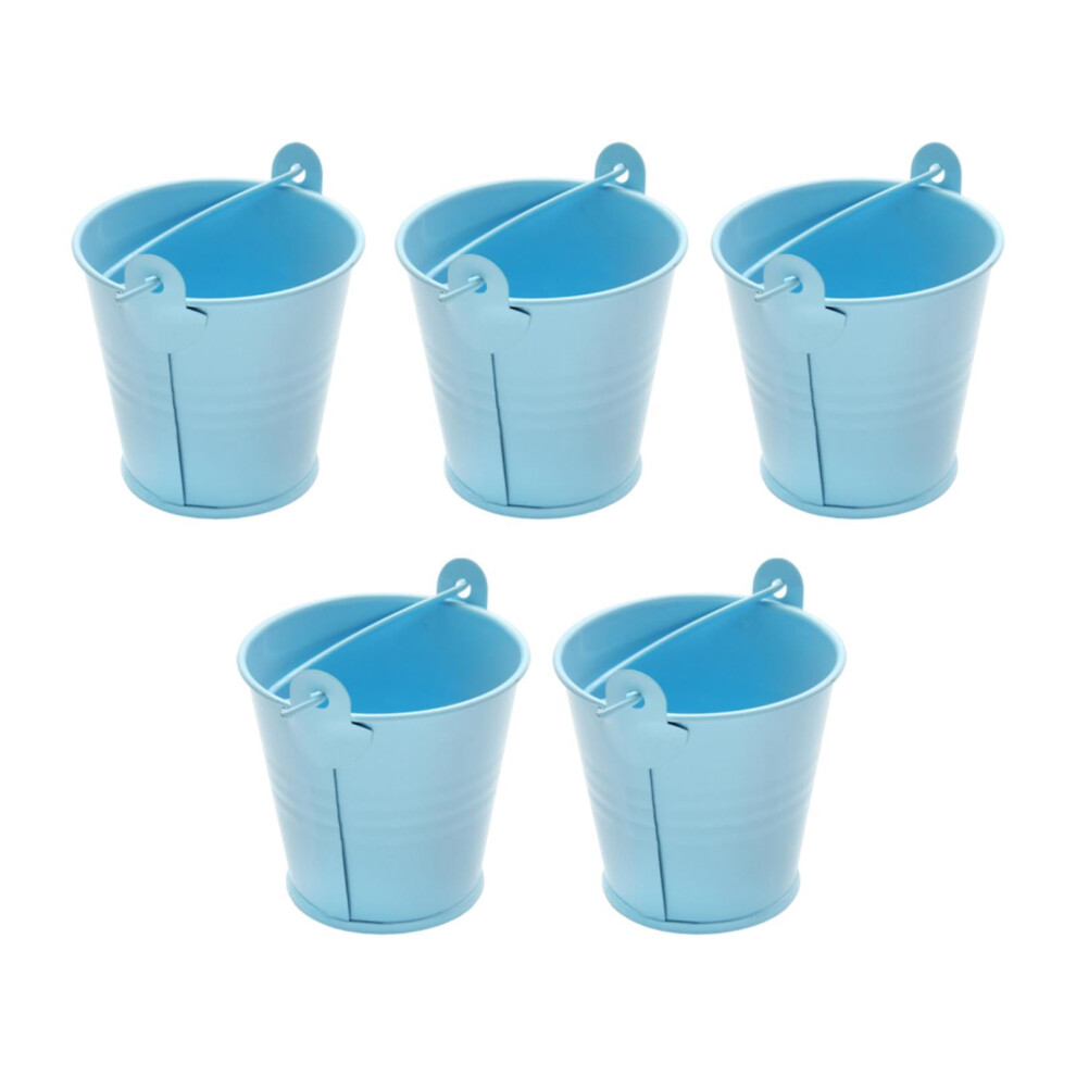 Galvanized Metal Ice Bucket With Handle 5 Pcs 974856031238