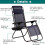 Set van 2 verstelbare Zero Gravity terrasstoelen, blauw, voor buiten 2