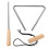 Triangle Dinner Bell Silver Percussion Instrument 6