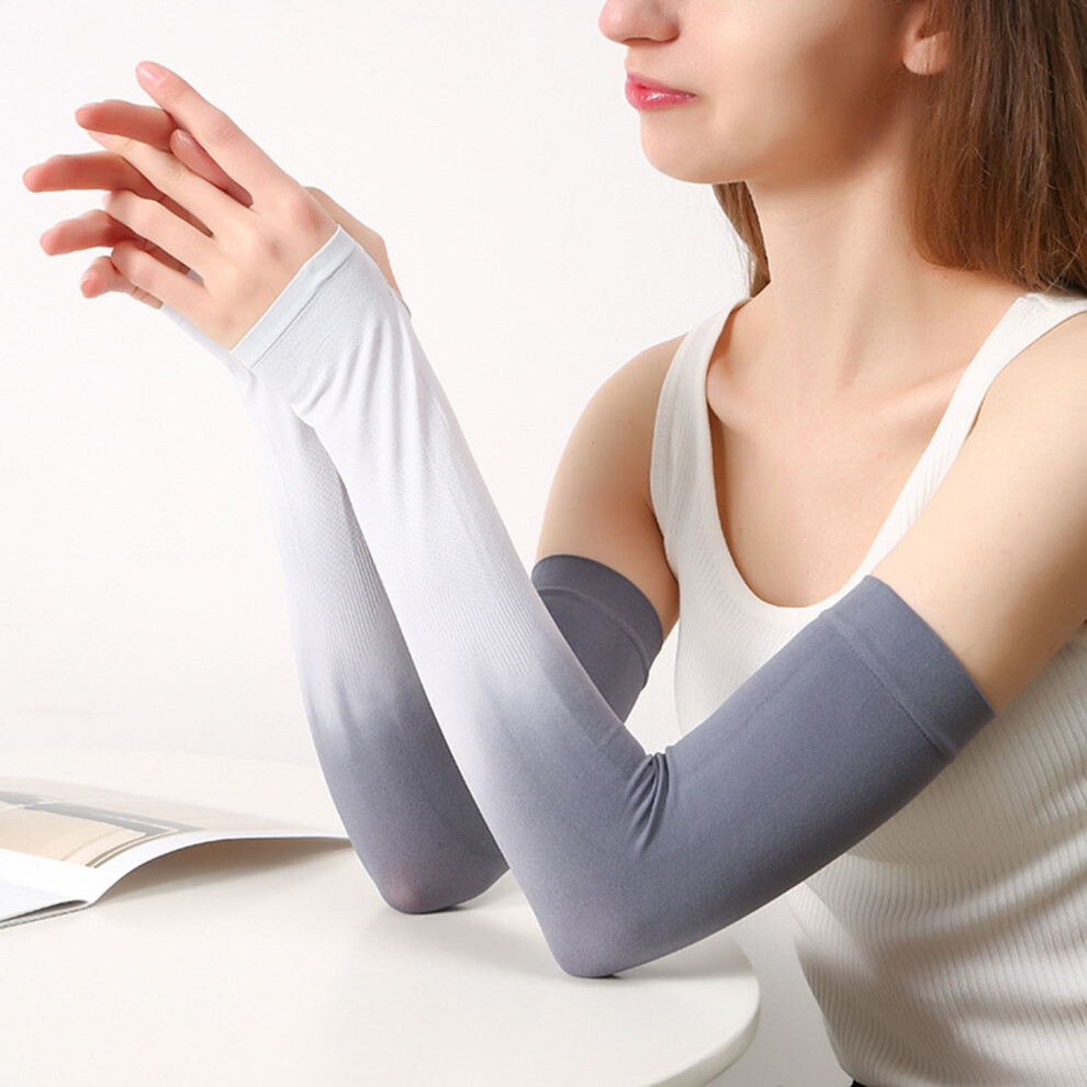 Women's Sun Arm Sleeves With Thumb Hole For Gardening 939152676637