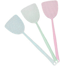 Fly Swatter Manual Set 3 pcs 7.5 inch Long Handle Plastic