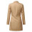 Lässiges, elegantes, einfarbiges Damenkleid mit langen Ärmeln und 6