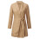 Lässiges, elegantes, einfarbiges Damenkleid mit langen Ärmeln und 7