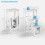 Tabouret escabeau pliant 3 en 1 blanc 3