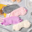 Plush sleeping eye mask with adjustable strap 4 pcs 4