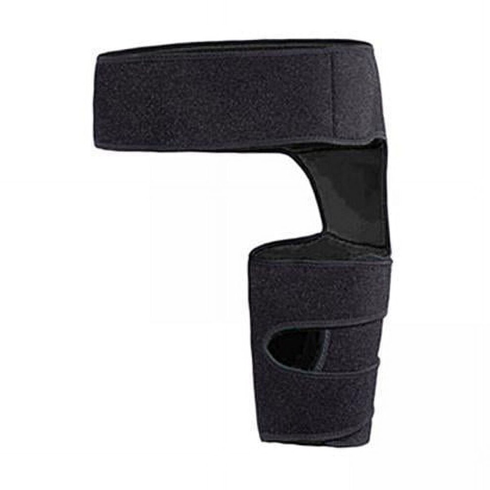 Hip Brace Thigh Compression Sleeve Black 2 pcs