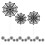 Black Spider Web Cake Toppers Paper 12 pcs 1