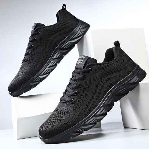 Men's Mesh Mountaineering Sneakers Black Size11.5 1