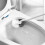 Toilet Brush with Plastic Bristles Long Handle 1