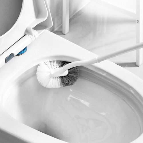 Toilet Brush with Plastic Bristles Long Handle