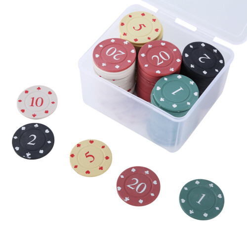 FEAMOS Casino Chips with Box 100 pcs