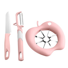 Stainless Steel Fruit Peeler Slicer Corer Set 3-Piece